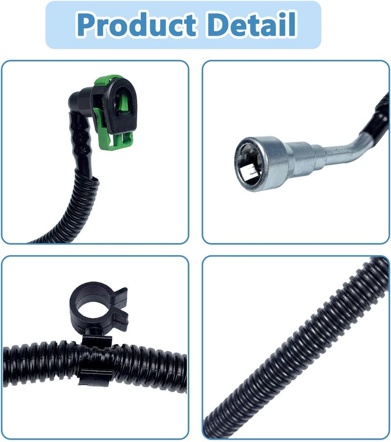 YonFamDall 68141849AD Fuel Supply Tube Line Fit for Jeep Wrangler 2012-2017 3.6L, For Wrangler JK 2018 3.6L, Fuel Line Replace 68141849AA, 68141849AB, 68141849AC - Image 3